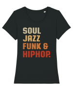 Soul Jazz Funk and Hip Hop Tricou mânecă scurtă guler larg fitted Damă Expresser