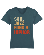 Soul Jazz Funk and Hip Hop Tricou mânecă scurtă guler V Bărbat Presenter