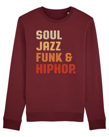 Soul Jazz Funk and Hip Hop Burgundy