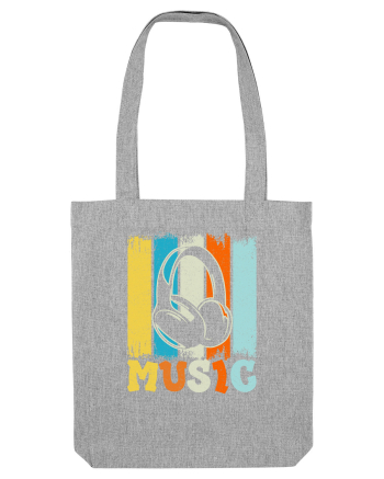 Vintage Headphones Hip Hop Music Heather Grey