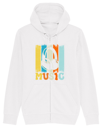 Vintage Headphones Hip Hop Music White