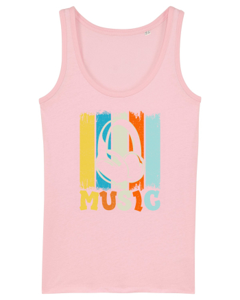 Vintage Headphones Hip Hop Music Cotton Pink