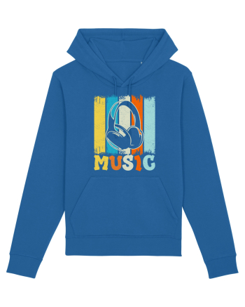 Vintage Headphones Hip Hop Music Royal Blue