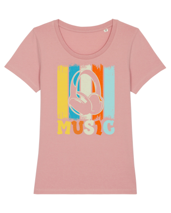 Vintage Headphones Hip Hop Music Canyon Pink