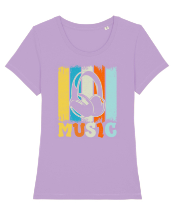 Vintage Headphones Hip Hop Music Lavender Dawn