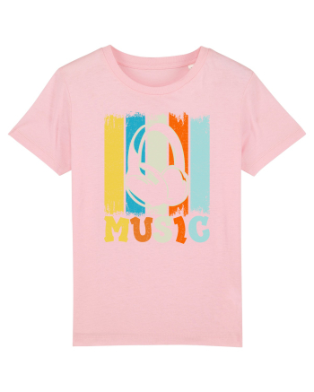 Vintage Headphones Hip Hop Music Cotton Pink