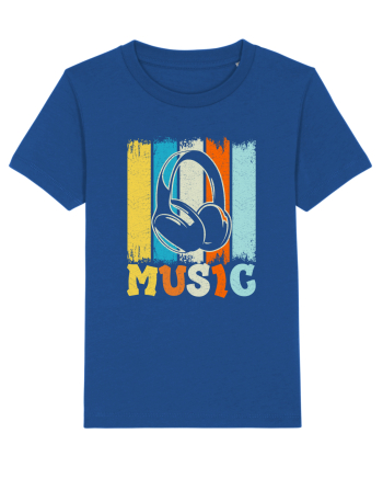 Vintage Headphones Hip Hop Music Majorelle Blue