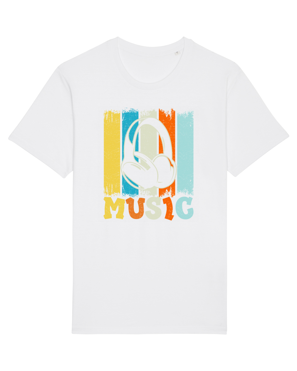 Tricou mânecă scurtă Unisex Rocker White