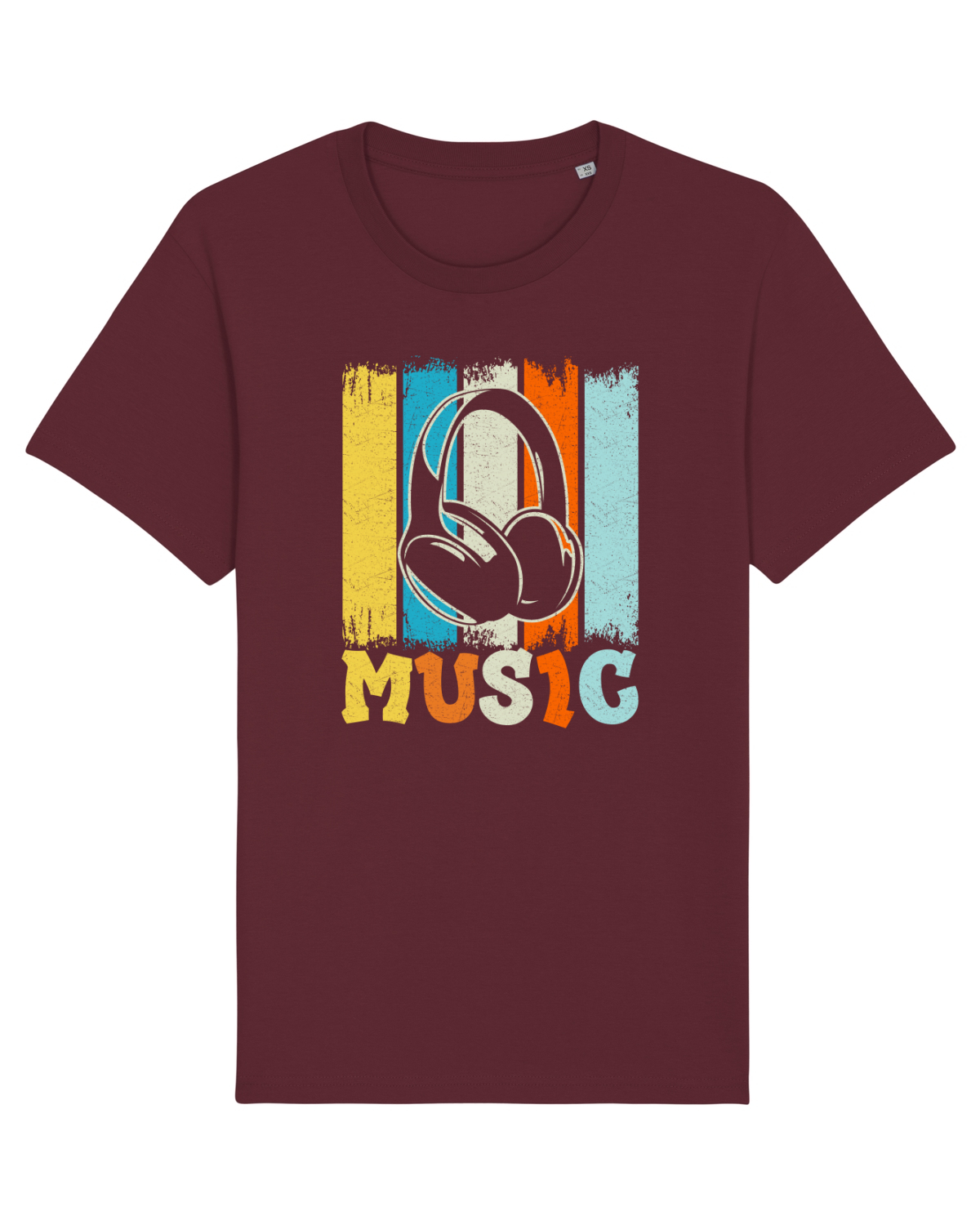 Tricou mânecă scurtă Unisex Rocker Burgundy