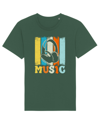 Vintage Headphones Hip Hop Music Bottle Green