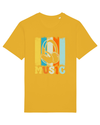Vintage Headphones Hip Hop Music Spectra Yellow