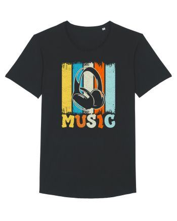Vintage Headphones Hip Hop Music Black