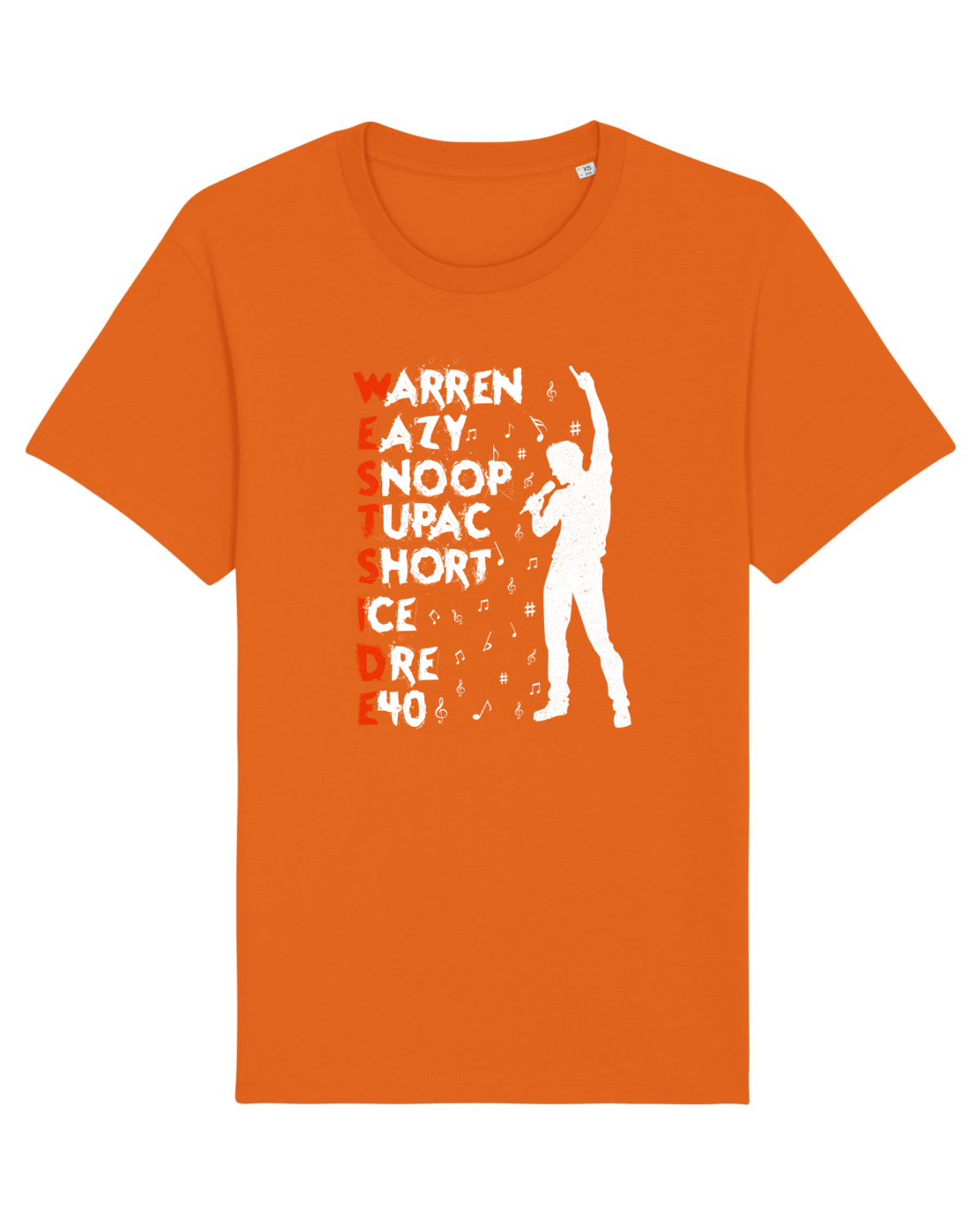 Tricou mânecă scurtă Unisex Rocker Bright Orange