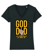 God did his thang  Tricou mânecă scurtă guler V Damă Evoker