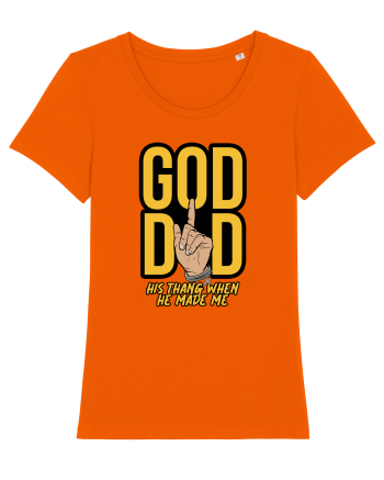 God did his thang  Bright Orange