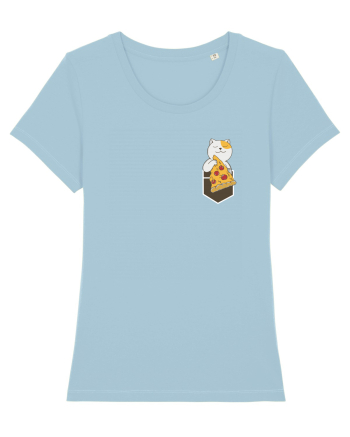 Pizza Cat Sky Blue