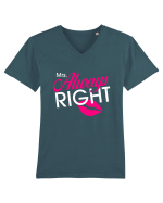 Mrs. Always Right Tricou mânecă scurtă guler V Bărbat Presenter