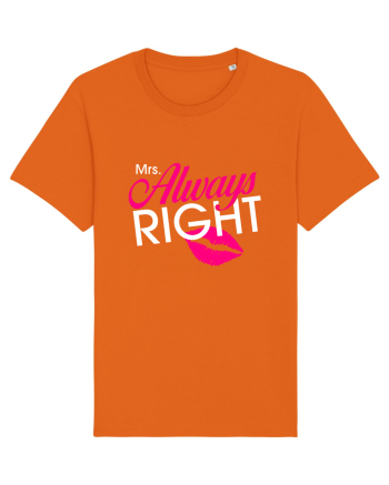 Mrs. Always Right Bright Orange