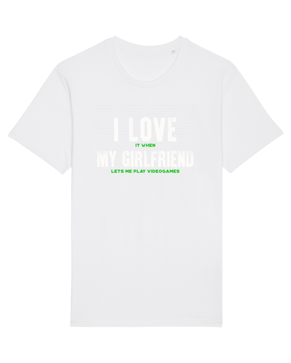 Tricou mânecă scurtă Unisex Rocker White