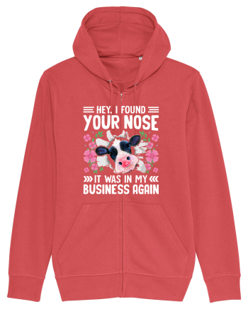 Hey, I found your nose, it was in my business again Carmine Red