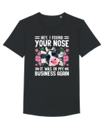 Hey, I found your nose, it was in my business again Tricou mânecă scurtă guler larg Bărbat Skater
