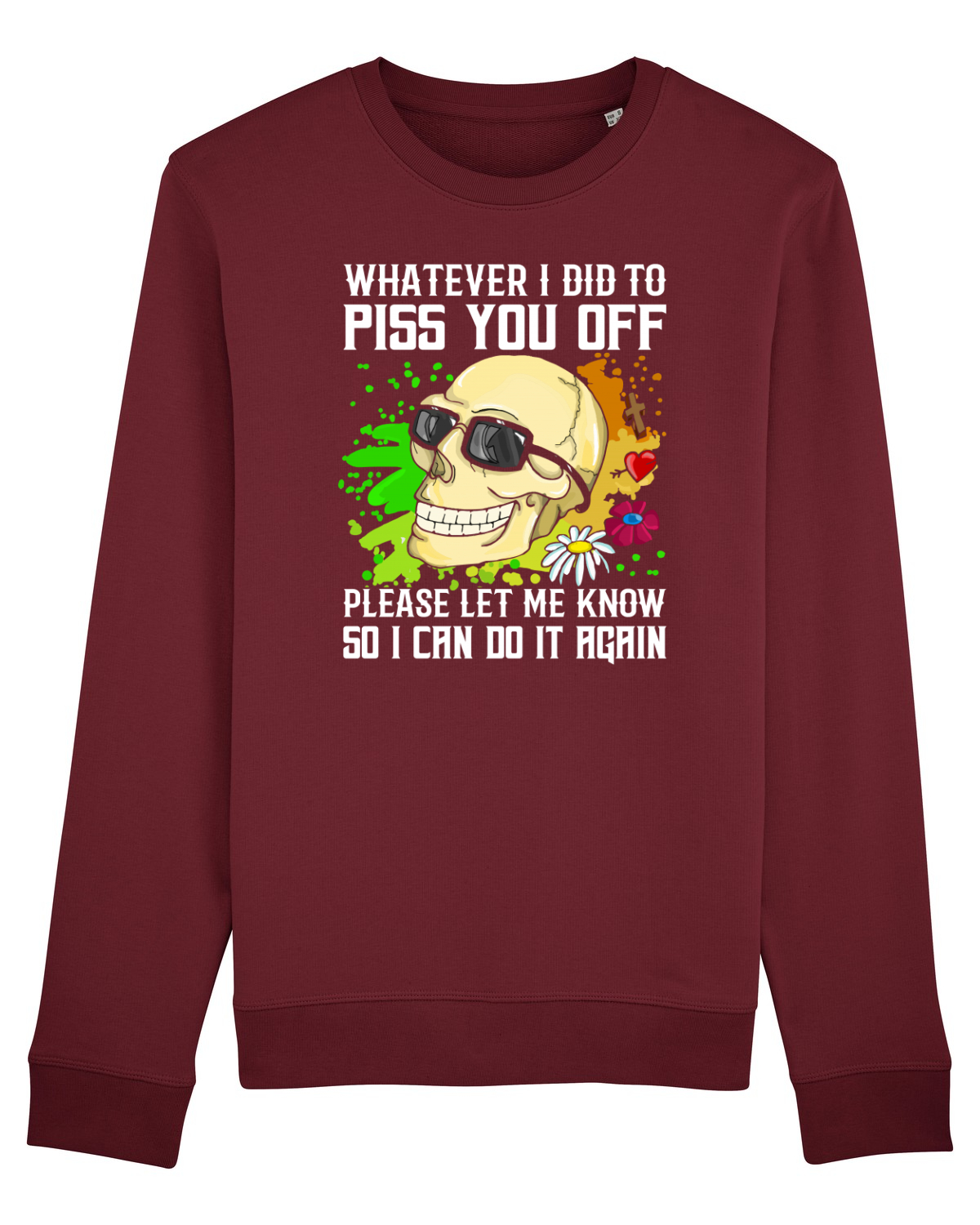 Bluză mânecă lungă Unisex Rise Burgundy