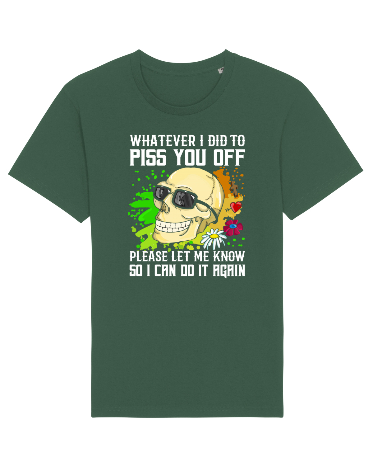 Tricou mânecă scurtă Unisex Rocker Bottle Green