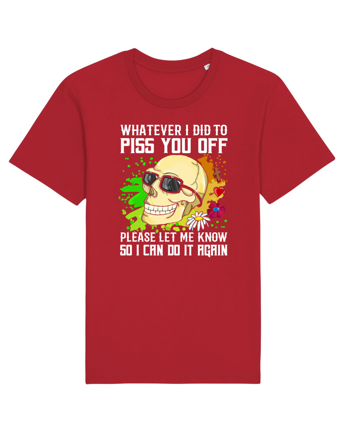 Tricou mânecă scurtă Unisex Rocker Red