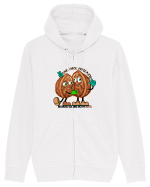 WE ARE FRIENDS BECAUSE WE ARE BOTH NUTS Hanorac cu fermoar Unisex Connector