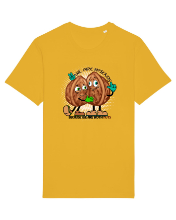 WE ARE FRIENDS BECAUSE WE ARE BOTH NUTS Spectra Yellow