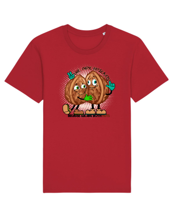 WE ARE FRIENDS BECAUSE WE ARE BOTH NUTS Red