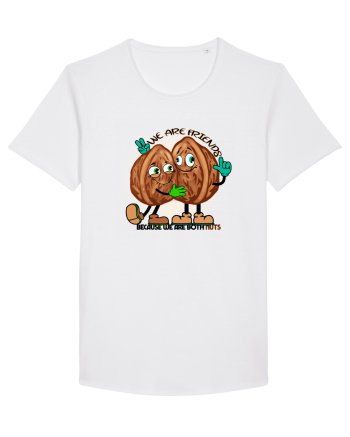 WE ARE FRIENDS BECAUSE WE ARE BOTH NUTS White