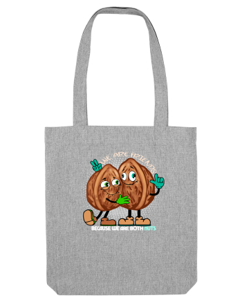 WE ARE FRIENDS BECAUSE WE ARE BOTH NUTS 2 Heather Grey