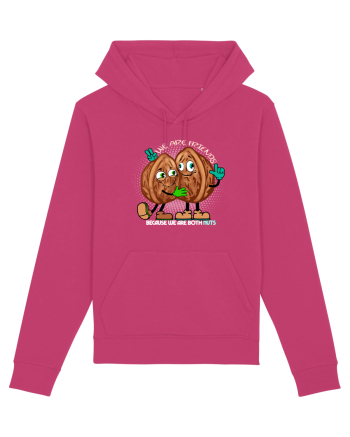 WE ARE FRIENDS BECAUSE WE ARE BOTH NUTS 2 Raspberry