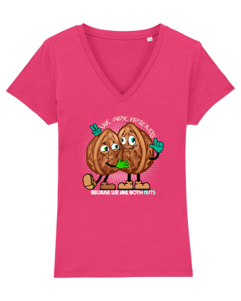 WE ARE FRIENDS BECAUSE WE ARE BOTH NUTS 2 Raspberry