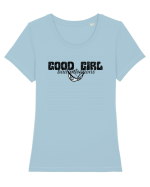 GOOD GIRL, BAD INTENTIONS - Fata buna, intentii rele Tricou mânecă scurtă guler larg fitted Damă Expresser