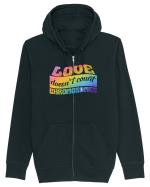 LOVE doesn`t count chromosomes Hanorac cu fermoar Unisex Connector