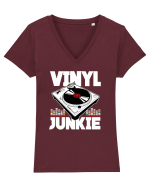 Vinyl Junkie Tricou mânecă scurtă guler V Damă Evoker