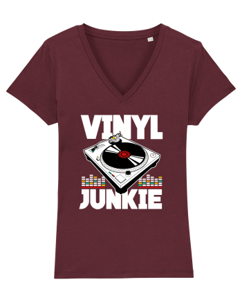 Vinyl Junkie Burgundy