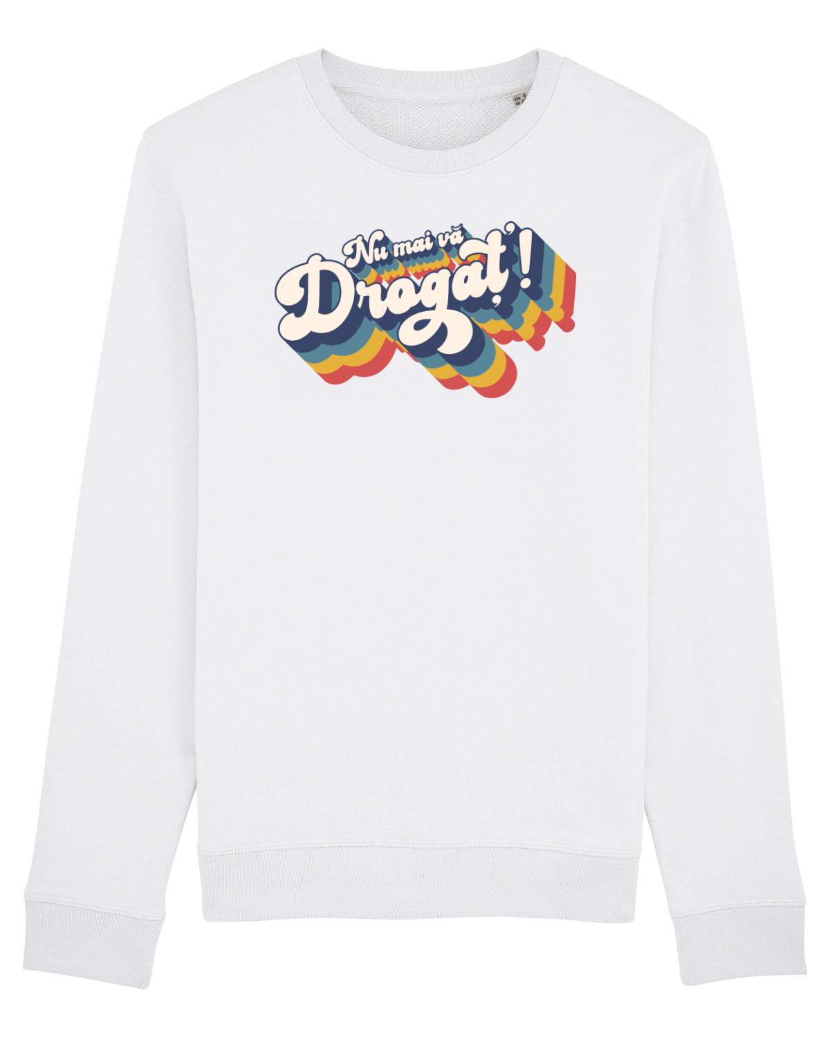 Bluză mânecă lungă Unisex Rise White