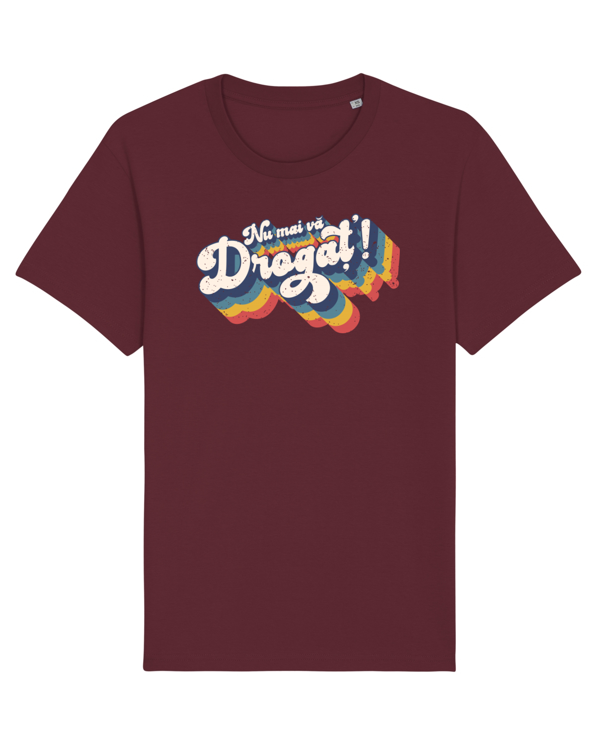Tricou mânecă scurtă Unisex Rocker Burgundy