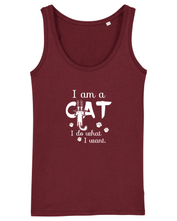 I am a Cat Burgundy