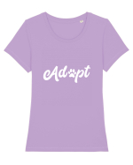 Adopt Tricou mânecă scurtă guler larg fitted Damă Expresser