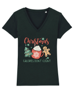 Christmas Calories Don't Count Tricou mânecă scurtă guler V Damă Evoker