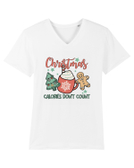 Christmas Calories Don't Count Tricou mânecă scurtă guler V Bărbat Presenter
