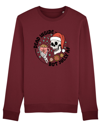DEAD INSIDE BUT JOLLY AF Burgundy
