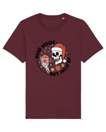 DEAD INSIDE BUT JOLLY AF Burgundy
