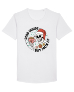DEAD INSIDE BUT JOLLY AF Tricou mânecă scurtă guler larg Bărbat Skater