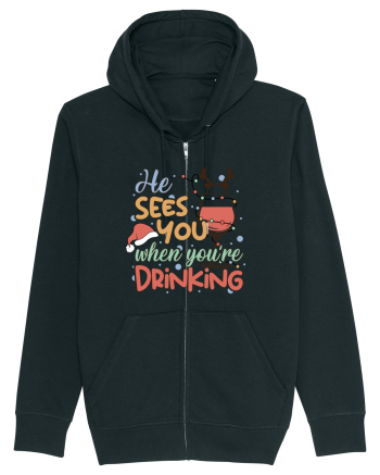HE SEES YOU WHEN YOU’RE DRINKING Black