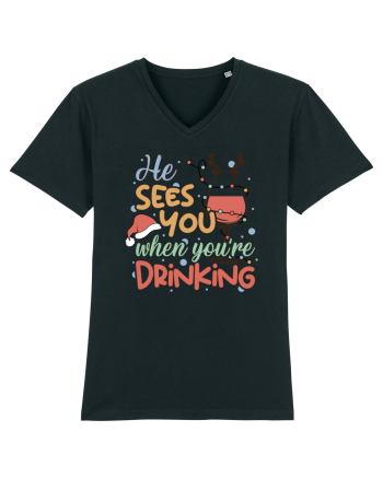 HE SEES YOU WHEN YOU’RE DRINKING Black